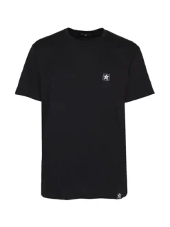Hollywood T-shirt girocollo da uomo in cotone con patch gommata