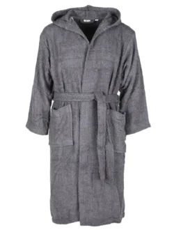 Home Zen Accappatoio unisex in spugna di cotone con cappuccio