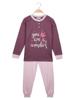 Hooky Pigiama lungo bambina con scritta
