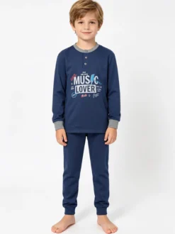 Hooky Pigiama lungo bambino con stampa disegno