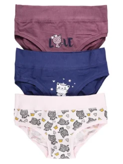 Hooky Slip bimba con stampe animaletti confezione 3 pezzi