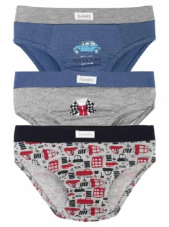 Hooky Slip bimbo con stampe e confezione 3 pezzi