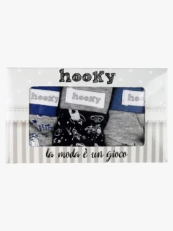 Hooky Slip bimbo con stampe e scritte confezione 3 pezzi