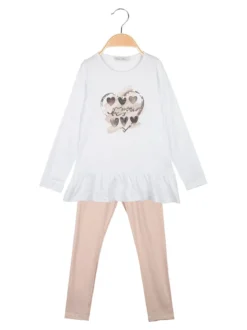 Hope Star Completo da bambina 2 pezzi con finale a volant