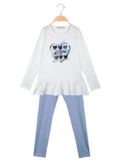Hope Star Completo da bambina 2 pezzi con finale a volant