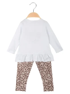 Hope Star Completo da neonata 2 pezzi con leggings maculati