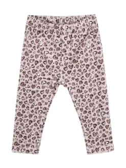 Hope Star Completo da neonata 2 pezzi con maglietta e leggins cuori in velluto - bianco