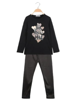 Hope Star Completo 2 pezzi da bambina con leggings felpato