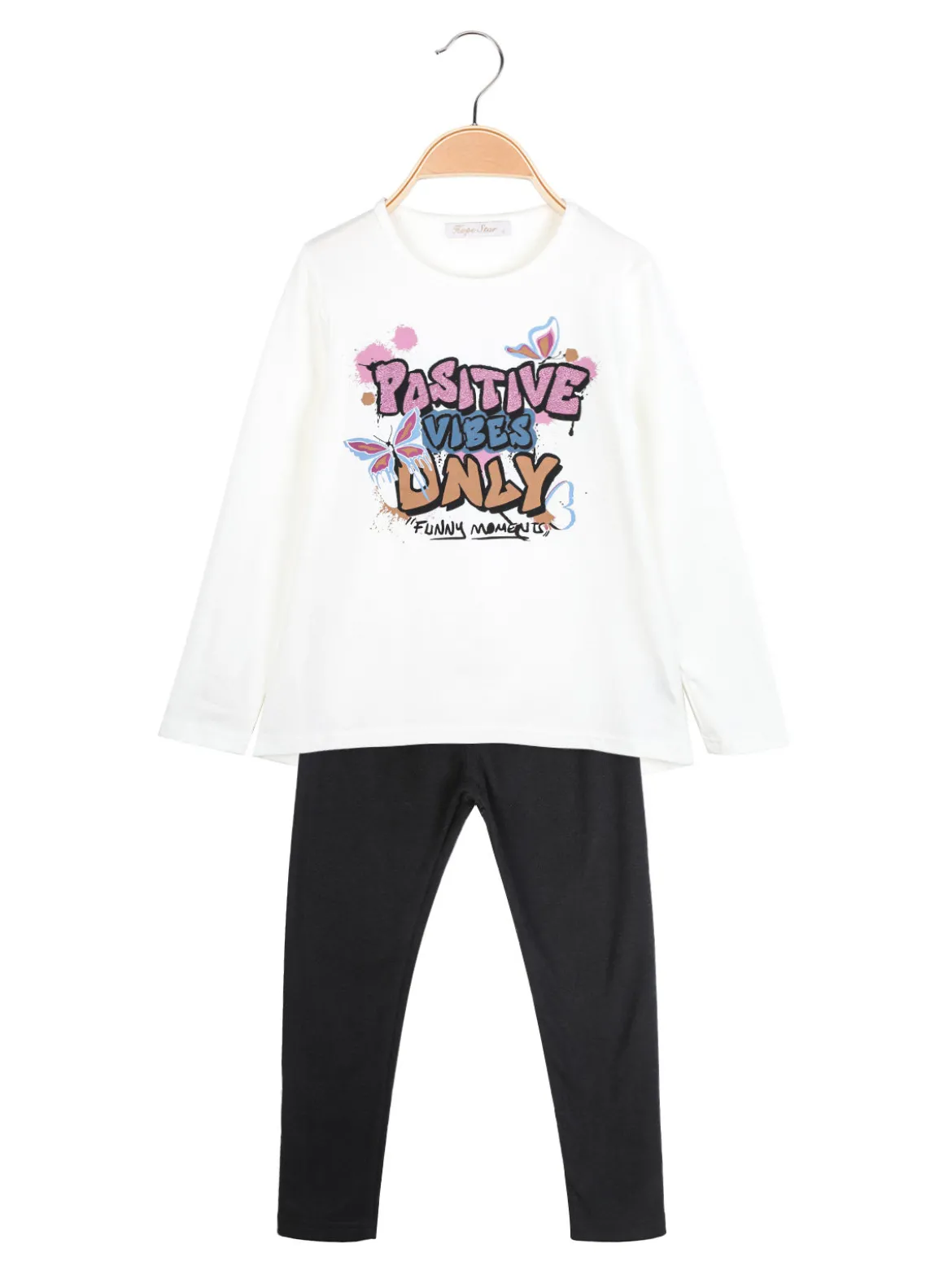 Hope Star Completo 2 pezzi da bambina con leggings pesanti