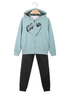 Hope Star Completo tuta da bambina 3 pezzi con cappuccio e zip