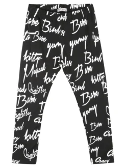Hope Star Leggings da bambina con scritte