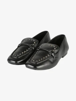 Hosis Mocassini donna in pelle con borchie