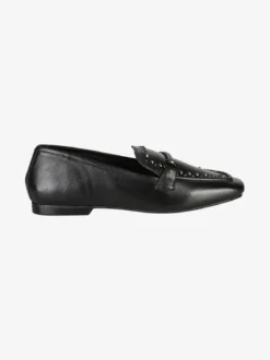 Hosis Mocassini donna in pelle con borchie