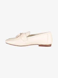 Hosis Mocassini donna in vera pelle con nappine
