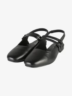 Hosis Slingback donna in pelle con fascette e cinturino alla caviglia