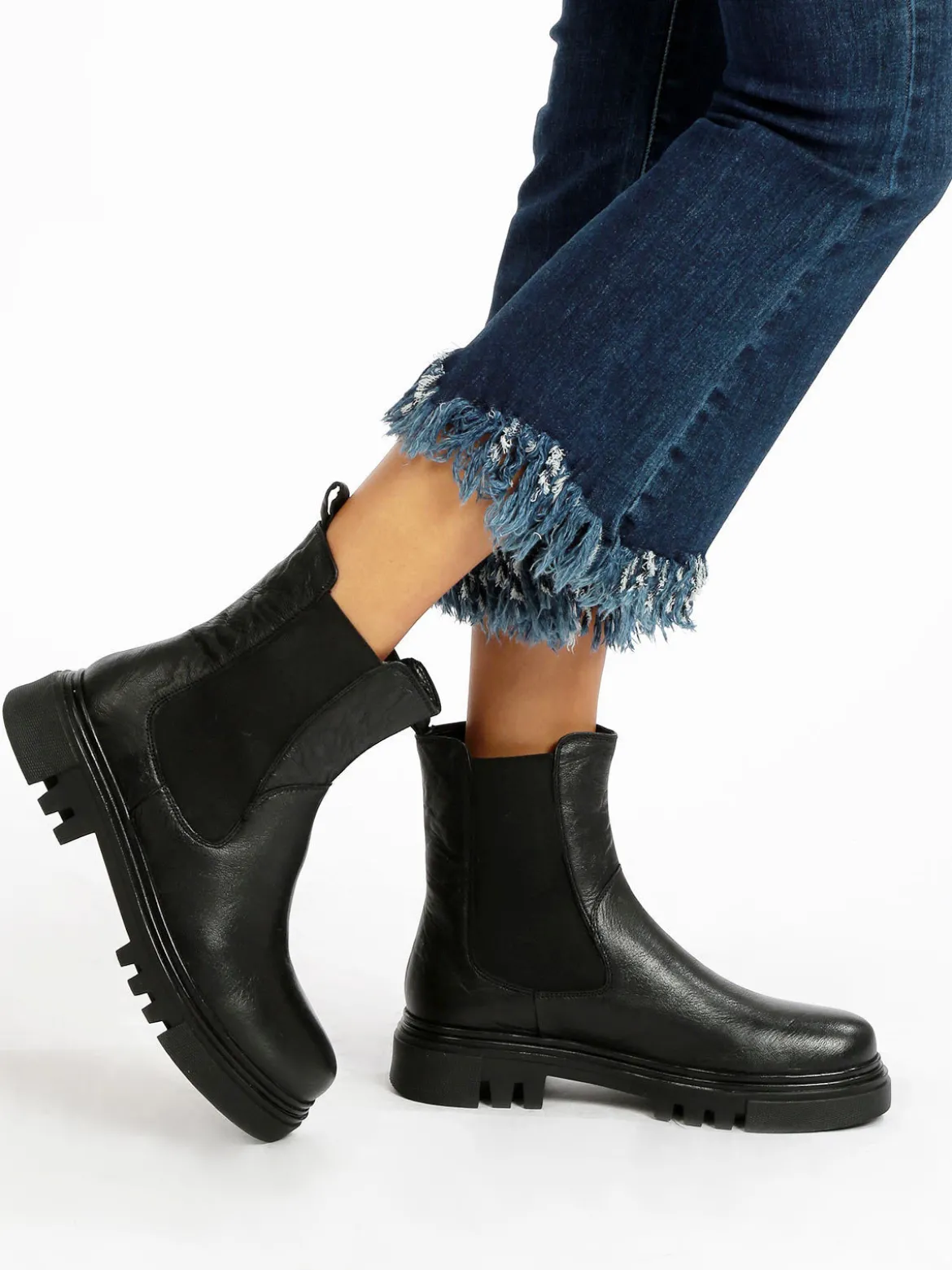 Hosis You Stivaletti in pelle chelsea da donna