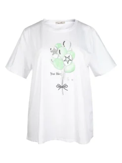 H20 T-shirt donna con stampa taglie forti