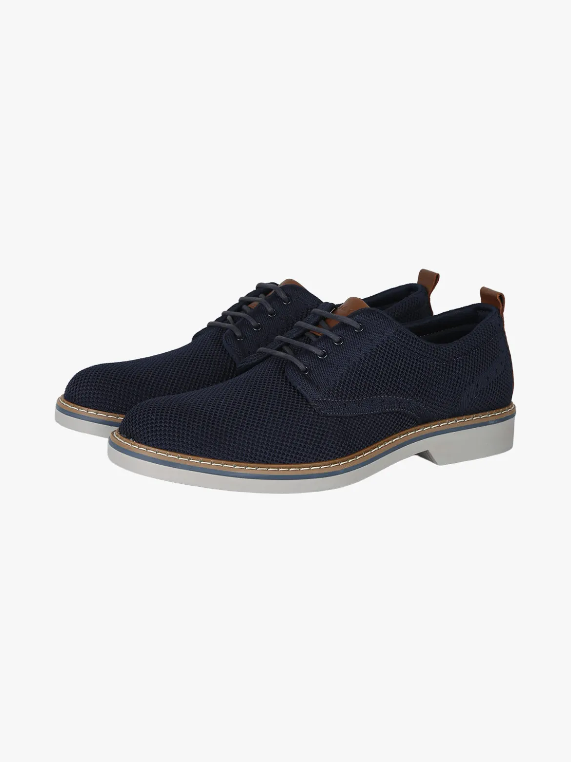 Igi&Co Francesine stringate da uomo in maglia - blu scuro