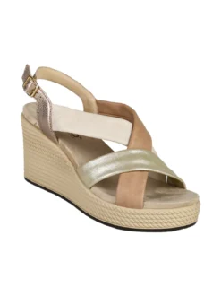 Igi&Co Sandali da donna in pelle con zeppa