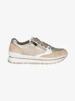 Igi&Co Sneakers casual in pelle da donna con zip e lacci