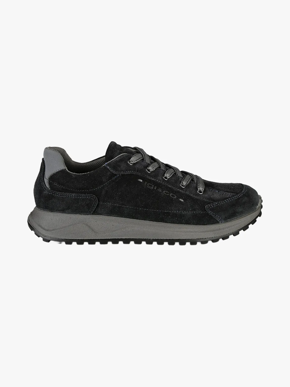 Igi&Co Sneakers da uomo in pelle scamosciata - blu scuro