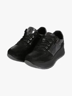 Igi&Co Sneakers donna in pelle scamosciata con zeppa platform