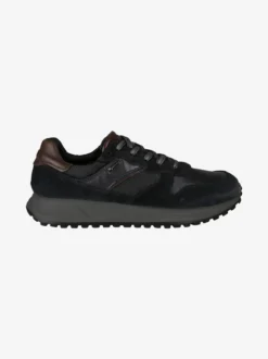 Igi&Co Sneakers uomo stringate in pelle scamosciata - blu scuro