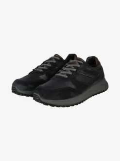 Igi&Co Sneakers uomo stringate in pelle scamosciata - blu scuro