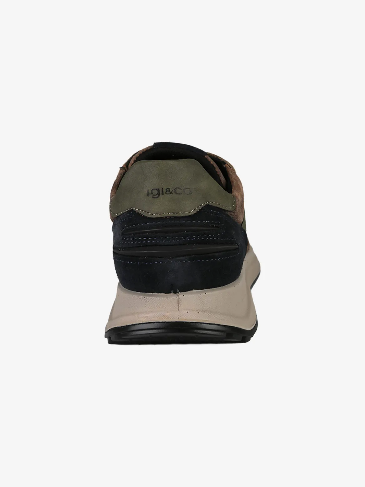 Igi&Co Sneakers uomo stringate in pelle scamosciata - multicolore