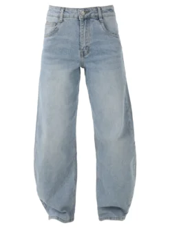 Imimy Jeans donna chiaro a palloncino - jeans