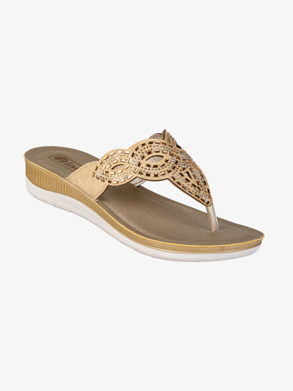 Inblu Infradito donna gioiello con zeppa