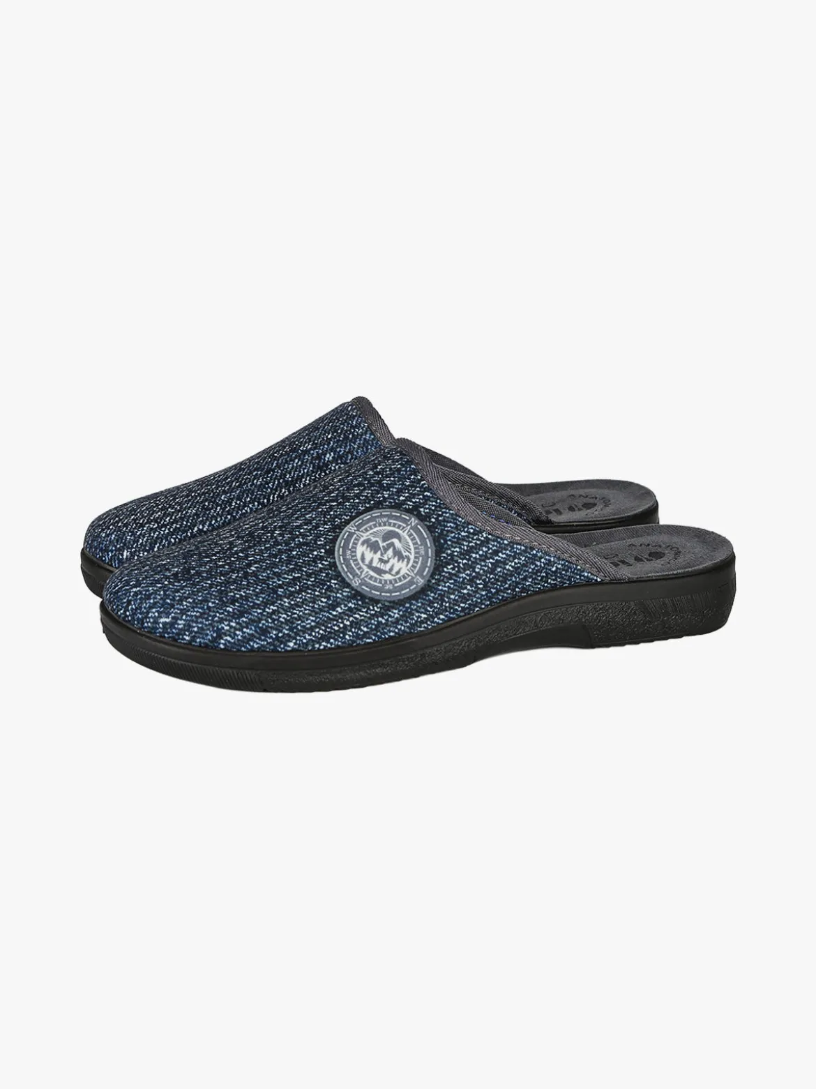 Inblu Pantofole da uomo invernali scamosciate - grigio scuro