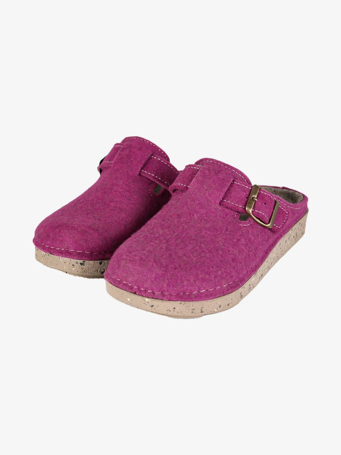 Inblu Pantofole donna in feltro con fibbia