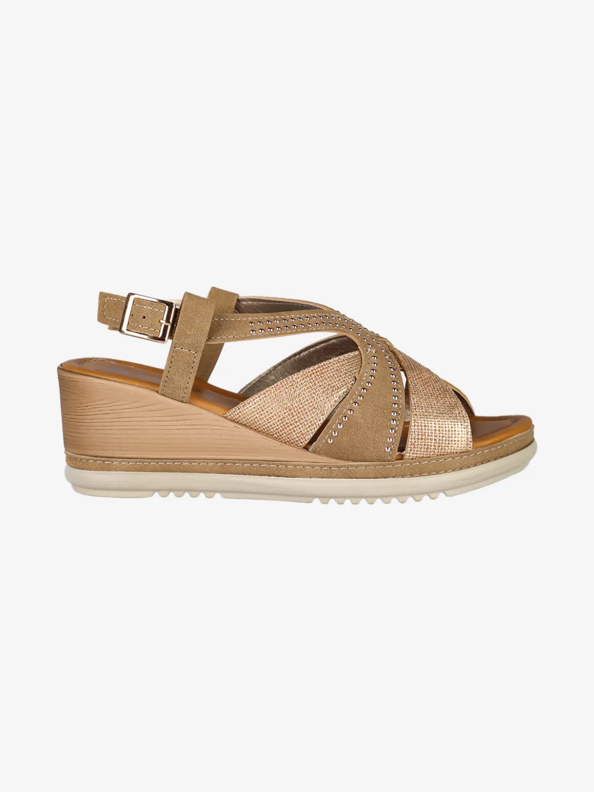 Inblu Sandali da donna con zeppa e borchie