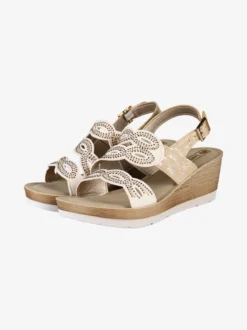 Inblu Sandali da donna con zeppa e strass