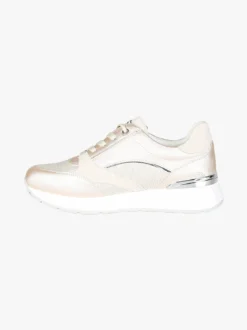 Inblu Sneakers brillantinata da donna con platform - perla