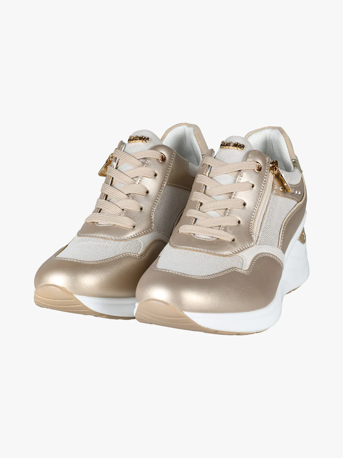 Inblu Sneakers donna stringate con zeppa e zip