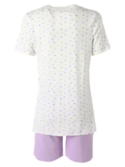 Infiore BLOSSOM Pigiama corto da donna in cotone - panna