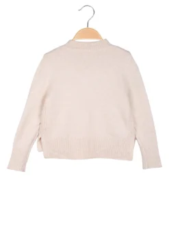 Injuly Maglione da bambina accollato - beige