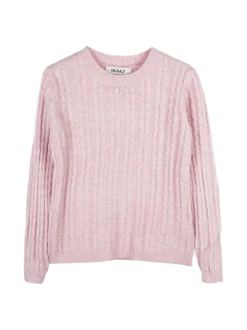 Injuly Maglione girocollo da bambina a trecce