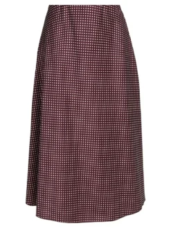 Insta Firenze Gonna midi donna a pois - bordeaux