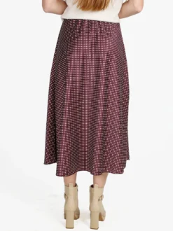 Insta Firenze Gonna midi donna a pois - bordeaux
