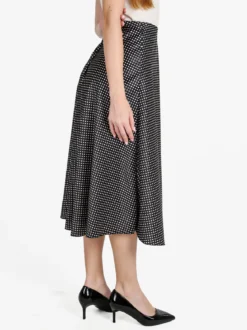 Insta Firenze Gonna midi donna a pois - nero