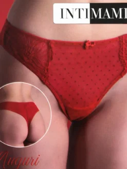 Intimami Brasiliana rossa in pizzo
