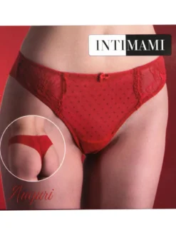 Intimami Brasiliana rossa in pizzo
