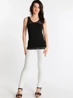 Intimami Canotta nera con pizzo