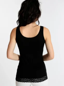 Intimami Canotta nera con pizzo