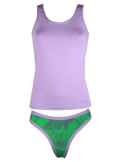 Intimami Coordinato intimo da donna con top in cotone e brasiliana