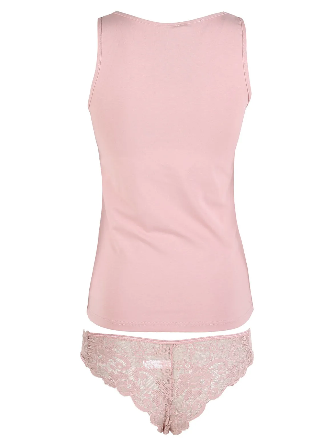 Intimami Coordinato intimo donna in pizzo con top e brasiliana - rosa