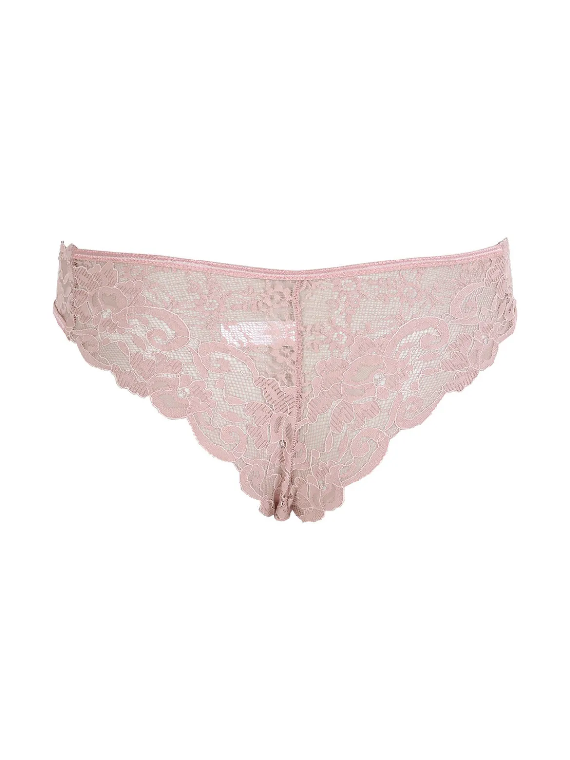 Intimami Coordinato intimo donna in pizzo con top e brasiliana - rosa